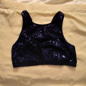 Blue Sequin Crop Top *NEW*